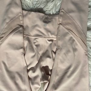 ATHLETA pale pink mesh leggings